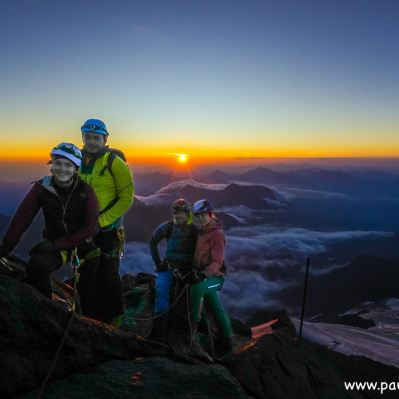 Großglockner, 3798m bei Sonnenaufgang